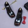 Zapatos casuales de cuero de comercio exterior para hombre, de cuero genuino, transpirables, con cara brillante, estilo británico, para negocios, de cuero suave y ligero, de piel de vaca.