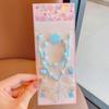 Set de Collar, Pulsera, Anillo y Aretes para Niñas de Kuromi, Cuentas, Colgante, Accesorios de Dibujos Animados de Sanrio para Niñas