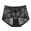 Versión Extra Grande Plus para Gorditas 45.00 kg-150.00 kg Encaje Hueco Cintura Alta Ropa Interior para Mujer Talla Grande Chicas Gorditas Sin Costuras Abdominal Levanta Glúteos