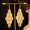 Pendientes largos retro estilo barroco indio de sauce para mujer, huecos, de amor, con borlas multicapa, venta al por mayor