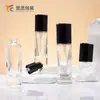 Color Personalizable 30ml Base de Maquillaje Líquida Cosmético Loción Protectora Cabezal de Bomba Botella de Vidrio para Perfume Cabezal de Spray Intercambiable