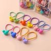 Cuerda para la cabeza para niños coreanos, nuevo anillo para el cabello de amor de color caramelo esmerilado, banda para el cabello para niñas, accesorios para el cabello que no dañan