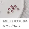 Cristales para Uñas con Base Puntiaguda Rhinestones Cristales de Vidra Transparente Blanco Corazón Rosa Cuadrado Irregular Hacha para Uñas Accesorios de Rhinestone