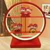 Lámpara de mesa para dormitorio boda roja lámpara de noche creativa para boda regalo práctico para boda habitación de bodas regalo de boda para amigas