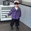 Jaqueta de Outono para Meninos 2026 Novo Estilo Coreano Jaqueta Corta-vento com Capuz para Meninos Roupas de Trabalho de Primavera e Outono para Crianças