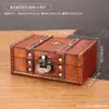Caja de regalo personalizada de madera vintage, caja a prueba de polvo para guardar joyas, pequeño cofre del tesoro para guardar y organizar joyas