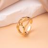 Anillo Europeo y Americano Transfronterizo de Diamante Completo para Mujer, Apertura de Circonita de Gama Alta de Nicho, Anillo Ajustable, No se Desvanece, Venta al por Mayor Versátil