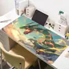 Mouse Pad Cartoon Pikachu Profissional para E-Sports Tamanho Grande Venda Direta da Fábrica High-End Transferência de Calor Tapete para Mesa de Computador Escritório