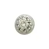 Exquisitos Botones Metálicos Huecos con Diseño de Flor de Ciruelo Incrustada con Diamantes, Botones Redondos para Cárdigans, Camisas, Botones Pequeños para Chaquetas, Botones Decorativos