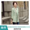 Casaco de Terno Feminino Primavera e Outono Casual 2023 Novo Estilo Coreano Elegante Slim-fit Abotoadura Dupla Estilo Britânico Terno