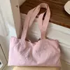 Moda Transfronteriza Bolso de Hombro Nuevo Estilo con Adornos de Letras y Pedrería, Bolso Tote de Gran Capacidad, Bolso de Compras Portátil