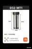 Soporte Auxiliar para Herramientas con Mango Redondo para Chaflanado Universal Torno de Diámetro Variable CNC Manga Guía Agujero Central Cuchilla en Forma de Melocotón CNC