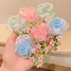 Grampo de Cabelo Flor de Renda Super Estilo Fada, Flor de Cabelo Rosa Doce, Presilha de Franja Atmosfera Estilo Pastoral, Presilha Lateral Bb Delicada