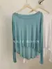 Vestido de Baile Top de Modal Primavera/Verano 2024 para Mujer Frente Corto Espalda Larga Holgado Delgado Ropa con Protección Solar Camiseta Elástica de Manga Larga