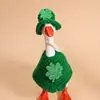 Gorro de Punto Mini Cruz de Trébol de Patrick Transfronterizo Europeo y Americano Disfraz de Ganso de Escritorio Juego de Cabezales de Ganso Pequeño