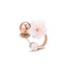 Unha de osso de orelha flor de zircônia fresca estilo Mori 20g haste fina de aço inoxidável piercing unha de osso de orelha joia popular da moda