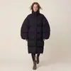 Nueva Chaqueta de Plumón Cálida de Color Puro Versátil para Invierno 2025 Larga hasta la Rodilla Gruesa Ropa Exterior para Mujer