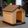 Cama para Perro Mascota con Espacio Amplio, Adecuada para Todas las Estaciones, Cama para Perro Golden Retriever Amazon, Puerta de Hierro, Estilo Villa para Perros Medianos y Grandes, Cama para Perro con Puerta de Hierro