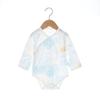 Chapéu triangular fino de manga comprida para bebê recém-nascido, chapéu triangular de algodão puro para bebês, roupa de escalada completa para o verão, para crianças pequenas