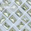 Arte de Uñas Cuadrado Largo 8*10mm Diamante de Cristal K9 Rectangular Ángulo Recto Accesorios Vidrio Brillante Arte de Uñas Joyería de Diamante Venta al por Mayor