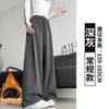 Pantalones Deportivos Casuales de Algodón Mamba Calidad Tiktok para Mujer, Forrados de Polar Otoño e Invierno 2026, Pantalones Holgados de Pierna Ancha, Pantalones de Chándal Casuales Estilo Americano