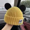 Toucas de Bebê para Outono e Inverno, Toucas de Lã Tricotadas Super Fofas para Meninos e Meninas, Toucas de Lã Infantis Estilo Inverno com Orelhas