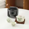 Panda Creativo Taza Rápida Estilo Minimalista Moderno Conveniente Juego de Té para Viaje Cafetera de Cerámica Juego de Té Kung Fu