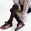 Nuevo Conjunto de Piernas de Punto Estilo Spice Girls Otoño e Invierno 2024 Conjunto de Calcetines de Pila de Punto Coloridos con Botones Divididos Estilo Ballet para Mujer