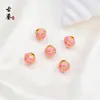 Estilo Chino Tradicional Esmalte Cloisonné Gota de Aceite Cuentas Redondas de 8 mm Cuentas Espaciadoras Accesorios para Pulseras Hechas a Mano DIY Materiales