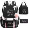 Nuevo Conjunto de Tres Piezas de Merchandising del Grupo Stray Kids: Mochila a Juego, Bolso Escolar para Estudiantes, Lonchera y Estuche para Lápices para Hombres y Mujeres