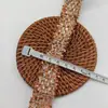 Cinturón Tejido de Tweed Colorido de Ala Ancha con Cerdas de Cepillo de Dientes, Lentejuelas Doradas de Seda, Accesorios para Ropa, Accesorios para Manualidades