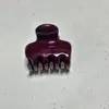 PC Nuevo Anticaída de Cabello Chapado en Oro Tapa de Seguridad con Perla y Resorte Clip de Tiburón Rojo Vino Accesorios para el Cabello Pasador