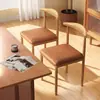 Silla de comedor, diseño simple y minimalista, con respaldo, similar a madera maciza, adecuada para uso doméstico, silla de tocador, estilo chino nuevo, hierro forjado, silla con forma de cuerno, silla de restaurante con respaldo