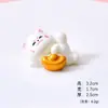 Juguete de Peluche Gato de la Suerte Lindo de Año Nuevo Adorno de Resina para la Prosperidad de la Sala de Estar DIY Venta al por Mayor