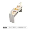 Conjunto Multifuncional de Mesa e Cadeira para Manicure, Oferta Especial, Estilo Econômico, Para Uma/Duas Pessoas, Luxo Leve, Estação de Manicure Tendência Estilo Ins, Estilo Creme