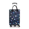 Carrito pequeño para la compra del hogar rueda universal carrito de compras portátil bolso de mano bolsa de compras de papel de aluminio aislante bolsa con ruedas venta al por mayor