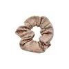 Goma para el pelo scrunchie de tela de gasa floral suave, sujetador de cola de caballo, alta elasticidad, con un toque de alta gama