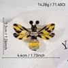 Broche de Pérola Abelha Inseto Diamante Sentido de Alto Padrão Pins de Nicho Corsage de Strass Feminino Acessórios de Vestuário de Alto Padrão