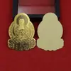 Venta al por mayor de fábrica: Pegatinas metálicas para teléfono con los doce Budas guardianes del zodíaco, pegatinas de pan de oro para la buena suerte y la protección, y artículos culturales creativos