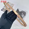 Cinto de Couro Feminino de Alta Qualidade Estilo Novo 1,5cm, Simples e Fashionável Versátil Cinto Decorativo para Vestido para Mulheres