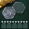 Set de Aretes de Resina Transparente para Mujer, Postes Invisibles Planos Antialérgicos, Clavos para Perforaciones de Oreja, Aretes de Poste para Oreja, Aretes para Hombre