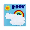 Livro de Atividades de Feltro para Crianças 3D Educacional Aprendizado Tecido Não Tecido Arco-Íris Educação Infantil Livro de Histórias Livro de Feltro
