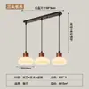 Nuevo Lámpara Colgante para Comedor Tres Cabezas Simple Mesa de Comedor Sala de Estar Celebridad de Internet Dormitorio Mesita de Noche Lámpara Colgante Pequeña Lámpara Creativa para Barra de Bar Arte de Madera y Hierro