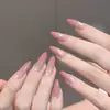 Borboleta de Cristal de GeloArte de Unhas Portátil Feita à Mão com Efeito Olho de Gato Borboleta Lua Espelhada, Efeito Clareador, Comprimento Médio, Sensação de Luxo, Efeito Clareador
