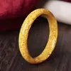 Pulseira Coração Interno de Areia de Cristal de Cinábrio Cru, Pulseira de Areia Vermelha Imperial Dourado Púrpura do Ano Zodiacal Atacado e Dropshipping