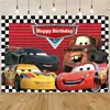 Novo Dropshipping Transfronteiriço Carros Quarto Infantil Decoração Desenho Animado Parede Festa Aniversário Tema Banner Bolo