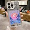 Funda para iPhone 16 Pro árbol de coco atardecer 15/14/13 láser 12 apple 11XsMax/plus marea x