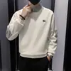 Sudadera juvenil estilo coreano de dos piezas falsas para hombre, elegante y genial, jersey de retazos, nuevo top Maillard de manga larga de alta gama