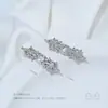Pingente Duplo Flor de Íris Banhado a Ouro 14K Cobre Zircônia Incrustada Pingente Pequeno de Flor de Íris Acessórios de Joias para Pulseira Colar DIY Feito à Mão