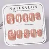 Uñas Portátiles Hechas a Mano Estilo Ojo de Gato, Uñas Portátiles Lindas Estilo Garra de Gato, Uñas Postizas Portátiles de Alta Gama para Verano, Estilo Corto al por Mayor